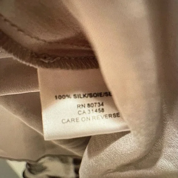 BCBGMaxAzria hankerchief cheetah leopard Camisole xs wood beaded rose - Picture 8 of 8